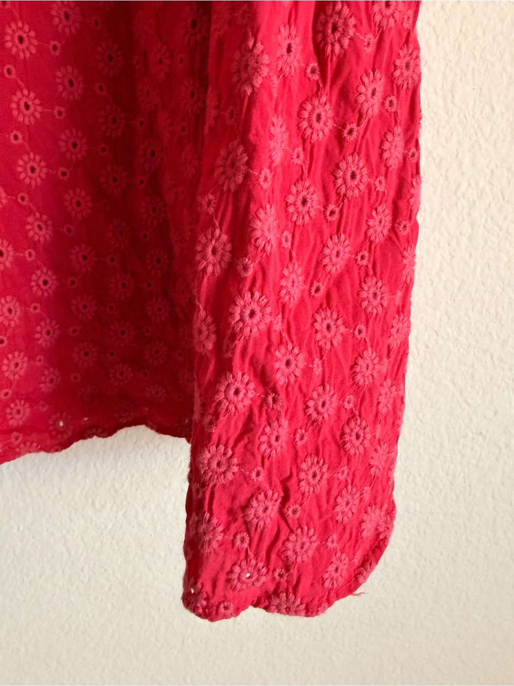 SOLD - Madewell Eyelet Lucie Smocked Mini Dress - Picture 5 of 6